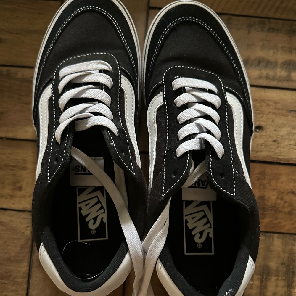Vans Women's Black and White Sneakers